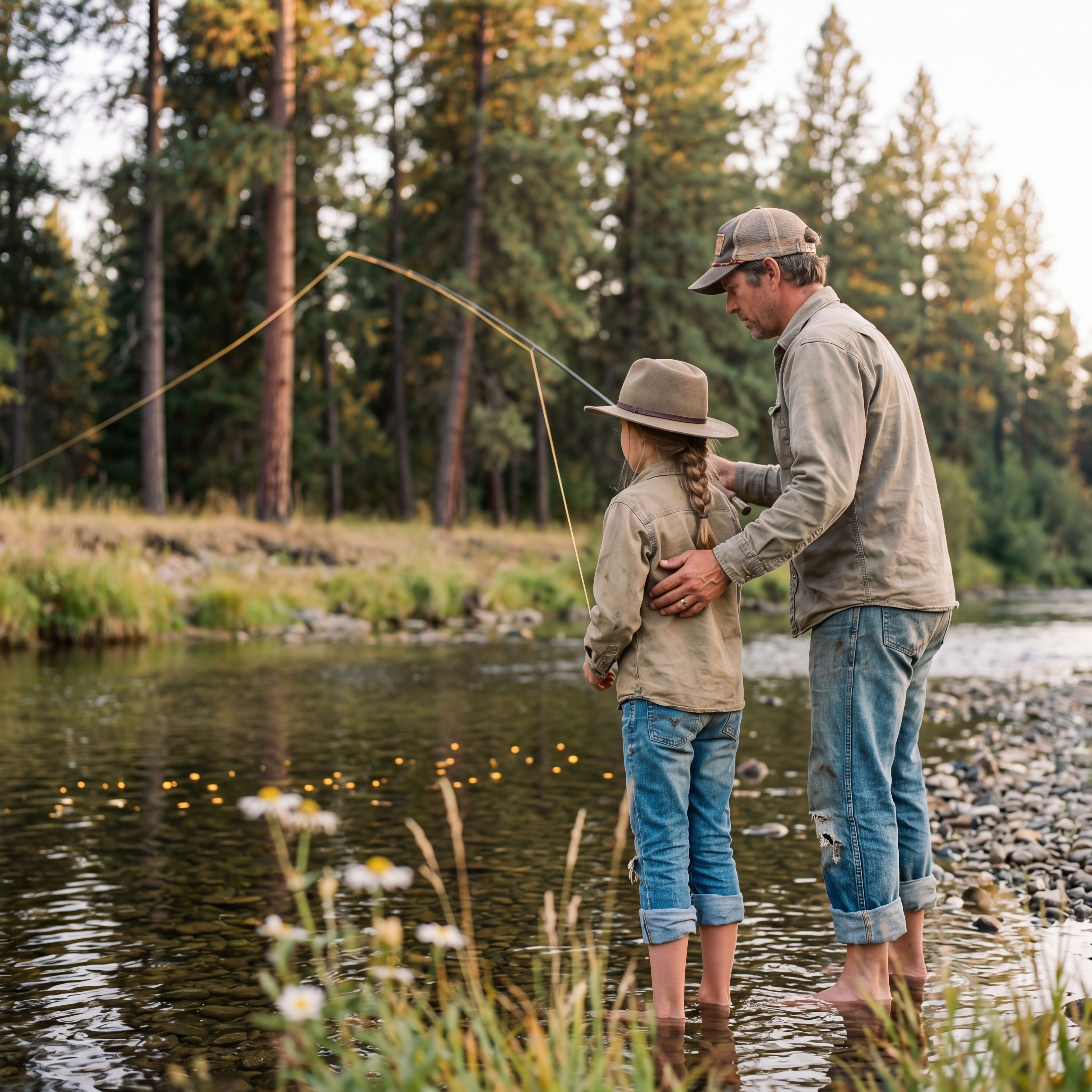 Fly fishing on North Idaho water