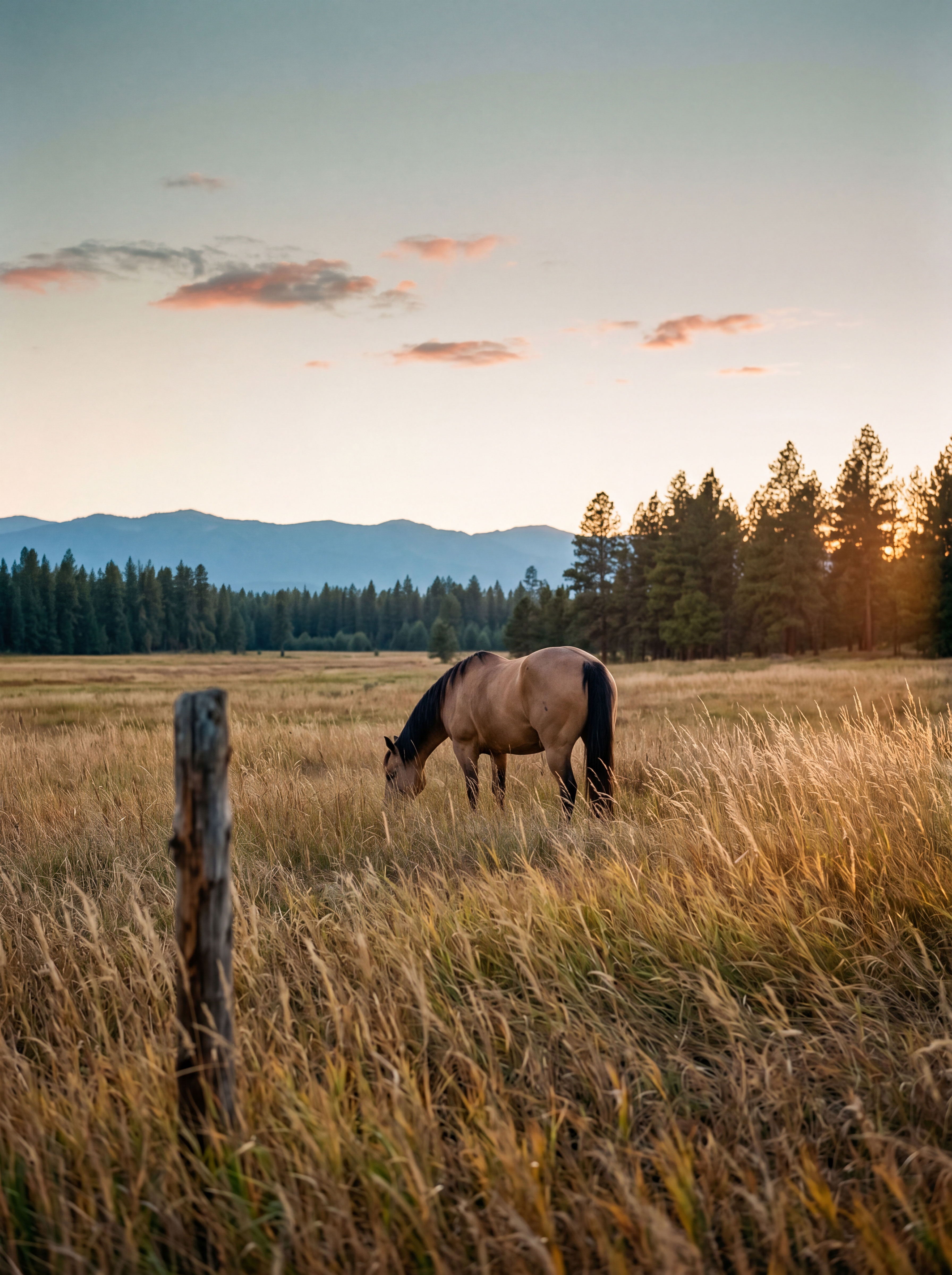 Horses grazing on North Idaho acreage